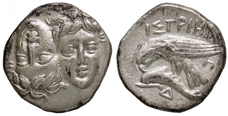 GRECHE - TRACIA - Istros - Dracma - Due teste giovanili contrapposte /R Aquila a...