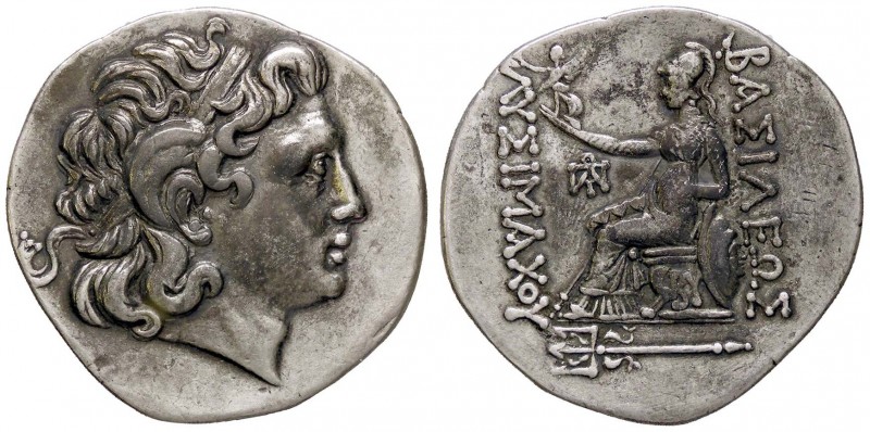 GRECHE - RE DI TRACIA - Lisimaco (323-281 a.C.) - Tetradracma - Testa laureata a...
