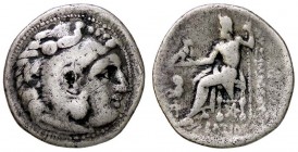 GRECHE - RE DI TRACIA - Lisimaco (323-281 a.C.) - Dracma - Testa di Eracle a d. /R Zeus seduto a s. con aquila e scettro (AG g. 4)
MB-BB