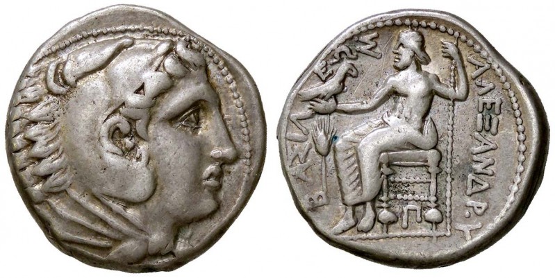 GRECHE - RE DI MACEDONIA - Alessandro III (336-323 a.C.) - Tetradracma - Testa d...