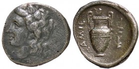 GRECHE - TESSALIA - Lamia - Triobolo - Testa di Dioniso a s. /R Anfora (AG g. 2,21)
BB+
