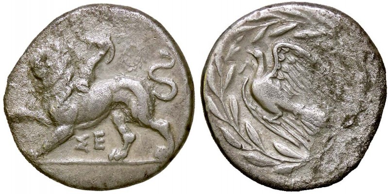 GRECHE - SICIONIA - Sicione (430-390 a.C.) - Statere - Chimera a s.; in alto, co...