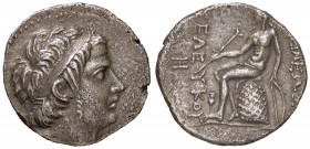 GRECHE - RE SELEUCIDI - Seleuco III, Keraunos (226-223 a.C.) - Tetradracma - Testa diademata a d. /R Apollo seduto a s. sull'omphalos con arco e frecc...