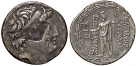 GRECHE - RE SELEUCIDI - Antioco VIII, Grypos (121-96 a.C.) - Tetradracma - Testa diademata a d. /R Zeus stante a s. con stella e scettro sormontato da...
