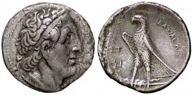 GRECHE - RE TOLEMAICI - Tolomeo I, Soter (305-283 a.C.) - Tetradracma - Testa diademata a d. /R Aquila su fulmine a s. Sear 7762 (AG g. 11,94) Porosit...