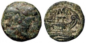ROMANE REPUBBLICANE - ANONIME - Monete senza simboli (dopo 211 a.C.) - Semuncia - Testa di Mercurio a d. /R Prua di nave a s.; sopra, ROMA Cr. 56/8; S...
