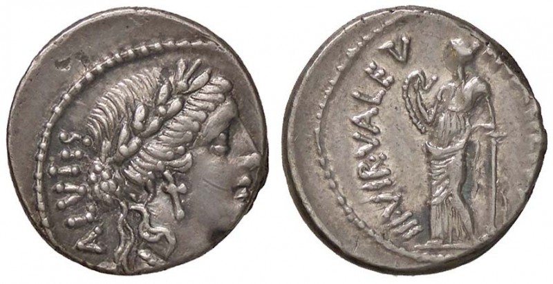 ROMANE REPUBBLICANE - ACILIA - Man. Acilius Glabrio (49 a.C.) - Denario - Testa ...