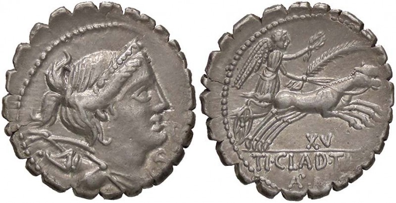 ROMANE REPUBBLICANE - CLAUDIA - Ti. Claudius Ti. F. Ap. n. Nero (79 a.C.) - Dena...