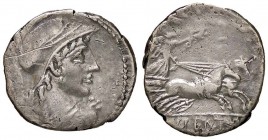 ROMANE REPUBBLICANE - CORNELIA - Cn. Cornelius Lentulus Clodianus (88 a.C.) - Denario - Busto di Marte a d. /R La Vittoria su biga verso d. B. 50; Cr....