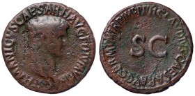 ROMANE IMPERIALI - Germanico († 19) - Asse - Testa a d. /R SC entro corona C. 9 (AE g. 11,34)
qBB