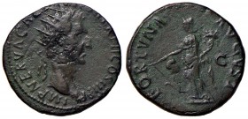 ROMANE IMPERIALI - Nerva (96-98) - Dupondio - Testa radiata a d. /R La Fortuna stante a s. con timone e cornucopia C. 69 (AE g. 12,67)
BB+