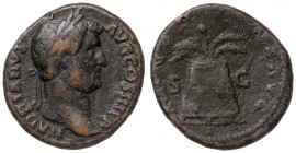 ROMANE IMPERIALI - Adriano (117-138) - Asse - Busto laureato e drappeggiato a d. /R Modio con spighe C. 174; RIC 798 (AE g. 11,82)
BB+