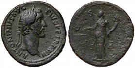 ROMANE IMPERIALI - Antonino Pio (138-161) - Sesterzio - Testa laureata a d. /R L'Equità stante a s. con bilancia e cornucopia C. 244 (40 Fr.) (AE g. 2...