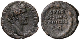 ROMANE IMPERIALI - Antonino Pio (138-161) - Asse - Testa laureata a d. /R Scritta entro corona C. 791; RIC 827a (AE g. 8,57)
BB+