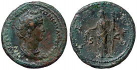 ROMANE IMPERIALI - Faustina I (moglie di A. Pio) - Asse - Busto drappeggiato a d. /R Cerere velata stante a s. con spighe e torcia C. 140 (AE g. 12,28...