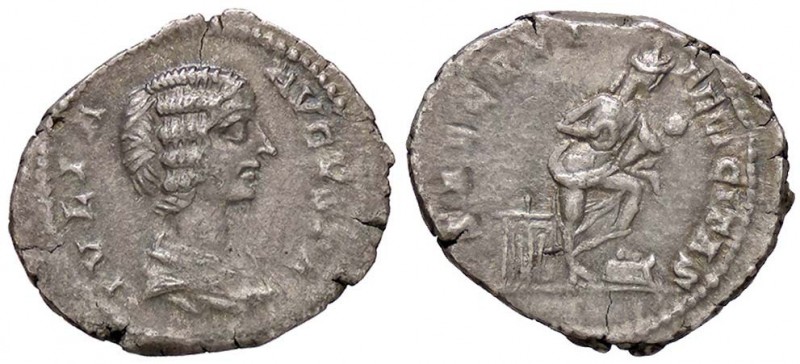 ROMANE IMPERIALI - Giulia Domna (moglie di S. Severo) - Denario - Busto a d. /R ...