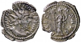 ROMANE IMPERIALI - Postumo (259-278) - Antoniniano - Busta radiato e drappeggiato a d. /R La Felicità stante a s. con caduceo e cornucopia C. 39 (AG g...