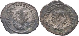 ROMANE IMPERIALI - Vaballato e Aureliano - Antoniniano - Busto di Vaballato laureato e drappeggiato a d. /R Busto di Aureliano radiato e corazzato a d...