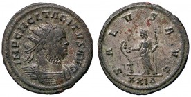 ROMANE IMPERIALI - Tacito (275-276) - Antoniniano - Busto radiato e corazzato a d. /R La Salute con scettro stante a s. alimenta un serpente che si er...
