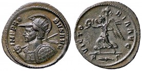 ROMANE IMPERIALI - Probo (276-282) - Antoniniano - Busto con elmo radiato a s., con lancia e scudo /R La Vittoria andante a s. con corona e trofeo C. ...