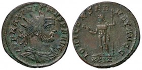 ROMANE IMPERIALI - Massimiano Ercole (286-310) - Antoniniano - Busto radiato e corazzato a d. /R Giove stante a s. con fulmine e scettro C. 355 (MI g....