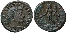 ROMANE IMPERIALI - Massimiano Ercole (286-310) - Follis (Siscia) - Testa laureata a d. /R Il Genio stante a s. con patera e cornucopia C. 182 (MI g. 7...