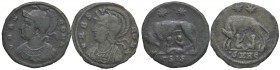 ROMANE IMPERIALI - Anonime - Costantinopoli (334-336) - AE 3 (Siscia e Heraclea) - Busto di Costantinopoli con elmo laureato a s. e mantello imperiale...