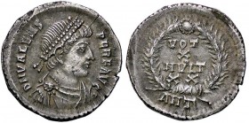 ROMANE IMPERIALI - Valente (364-378) - Siliqua (Antiochia) - Busto diademato e drappeggiato a d. /R Scritta entro corona C. 96 (AG g. 1,96)
BB-SPL