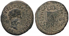 ROMANE PROVINCIALI - Augusto (27 a.C.-14 d.C.) - AE 29 - Testa a d. /R Toro a d. (AE g. 12,7)
qBB