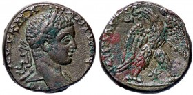 ROMANE PROVINCIALI - Caracalla (198-217) - Tetradracma - Busto laureato e drappeggiato a d. /R Aquila stante con testa a s. e corona nel becco, tra le...