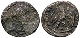 ROMANE PROVINCIALI - Caracalla (198-217) - Tetradracma (Antiochia ad Orontem) - Busto laureato a d. /R Aquila stante con corona nel becco; in esergo, ...
