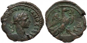 ROMANE PROVINCIALI - Aureliano (270-275) - Tetradracma (Alessandria) - Busto laureato e drappeggiato a d. /R Aquila stante a d. con corona nel becco S...