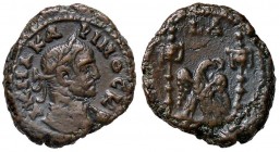 ROMANE PROVINCIALI - Carino (283-285) - Tetradracma (Alessandria) - Busto laureato e corazzato a d. /R Aquila stante di fronte con testa a d. e corona...