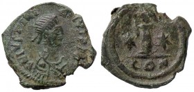BIZANTINE - Giustiniano I (527-565) - Decanummo - Busto laureato e corazzato a d. /R Lettera I tra due stelle entro corona Sear 166 (AE g. 5,07)
bel ...