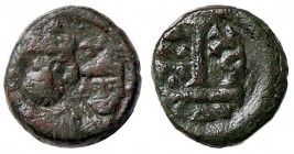 BIZANTINE - Eraclio (610-641) - Decanummo (Catania) - Busti di Eraclio e Eraclio Costantino /R Numerale e monogrammi Sear 886 (AE g. 2,72)
MB-BB