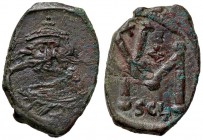 BIZANTINE - Costante II (641-668) - Follis - Busto di fronte con globo crucigero /R Grande M, sopra monogramma Sear 1104 (AE g. 7,24)
BB