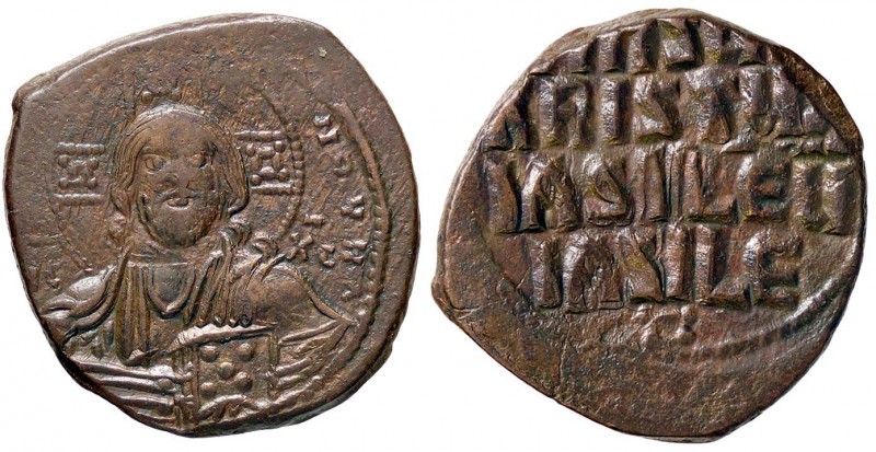 BIZANTINE - Basilio II e Costantino VIII (975-1025) - Follis (attribuito) - Cris...