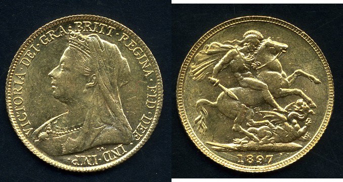 ESTERE - AUSTRALIA - Vittoria (1837-1901) - Sterlina 1897 S - Velata Kr. 13 AU
...