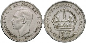 ESTERE - AUSTRALIA - Giorgio VI (1936-1952) - Corona 1937 Kr. 34 AG
SPL-FDC