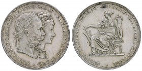 ESTERE - AUSTRIA - Francesco Giuseppe (1848-1916) - Doppio fiorino 1879 Kr. M5 AG Nozze d'argento Fondi lucenti
qFDC