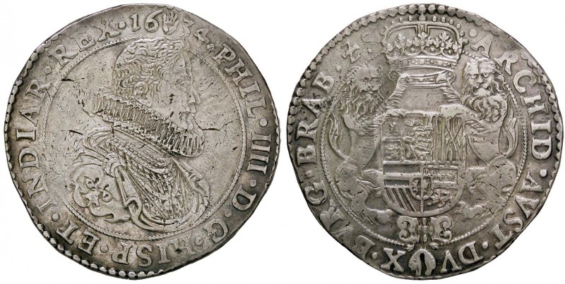 ESTERE - BELGIO - BRABANTE - Filippo IV (1621-1665) - Ducatone 1634 Delm. 274 (A...