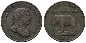 ESTERE - CEYLON - Giorgio III (1760-1820) - Stiver 1815 Kr. 81 CU
qBB