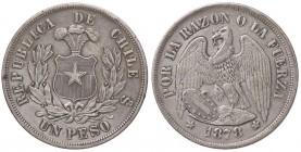 ESTERE - CILE - Repubblica - Peso 1878 Kr. 142.1 AG
BB+