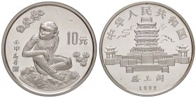 ESTERE - CINA - Repubblica Popolare Cinese (1912) - 10 Yuan 1992 - Scimmia Kr. 427 AG In confezione
FS