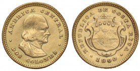 ESTERE - COSTA RICA - Repubblica - 2 Colones 1900 Kr. 139 AU
qSPL