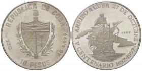 ESTERE - CUBA - Repubblica - 10 Pesos 1992 AG
FS