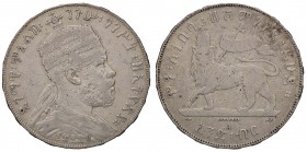 ESTERE - ETIOPIA - Menelik II (1889-1913) - Birr 1887 Kr. 5 R AG
meglio di MB