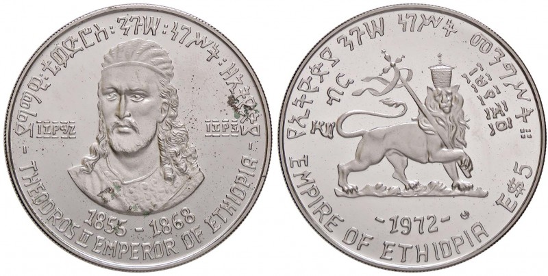 ESTERE - ETIOPIA - Repubblica - 5 Dollari 1972 (EE 1964) Kr. 48 R AG
FS