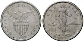 ESTERE - FILIPPINE - Repubblica - Peso 1907 S Kr. 172 AG
BB-SPL