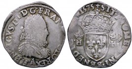 ESTERE - FRANCIA - Enrico III (1574-1589) - Testone 1575 A Dup. 1126 (AG g. 9,45)
MB-BB